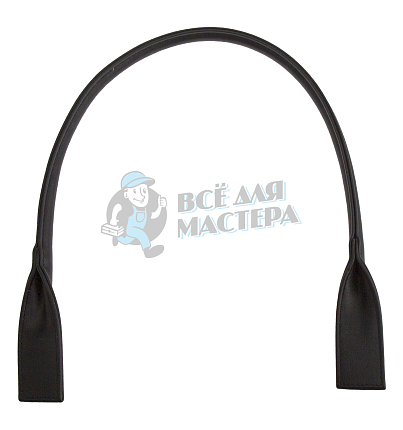 Ручка сумочная круглая с широким креплением 70см Китай Черный