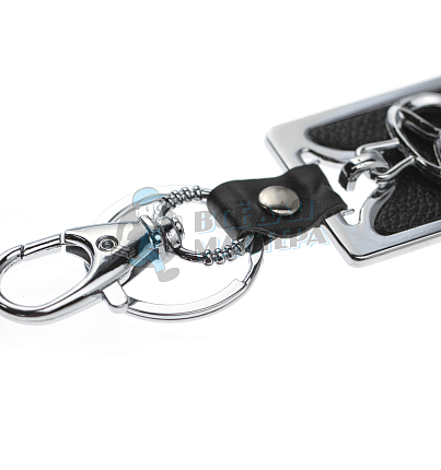 Авто карабин с кольцом для ключей MAZDA (рифленая)