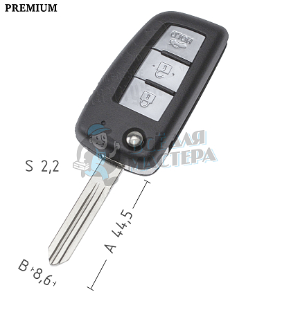 Корпус  NISSAN NSN14 3кн выкид   КНР - Чертеж