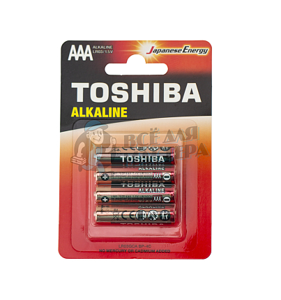 Батарейка Toshiba LR03GCA BP-4C Alkaline BL4 (4/24/48)
