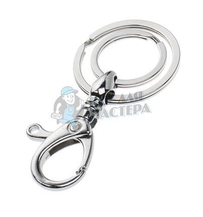 Карабин с двумя кольцами для ключей