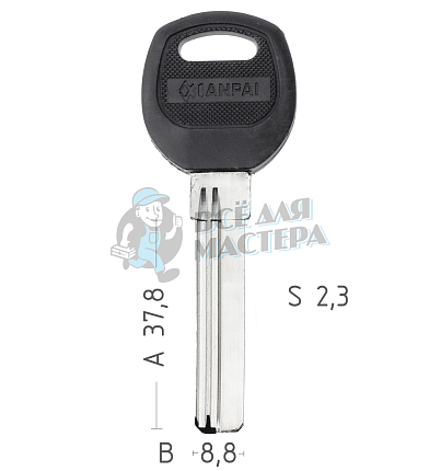 Baodean 2паза (38мм)  левый в пластике КНР