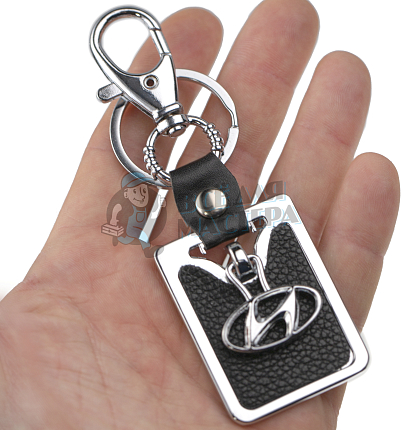 Авто карабин с кольцом для ключей HYUNDAI