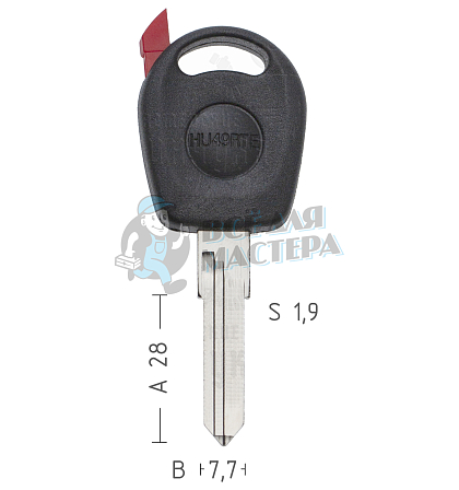 T00HF44RP TP00VO-2D.P HU49RT0 а/пласт.с мест.п/чип VW - Чертеж