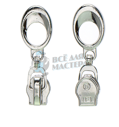 Бегунок для спиральной молнии, тип 7, автомат №2 цв. никель