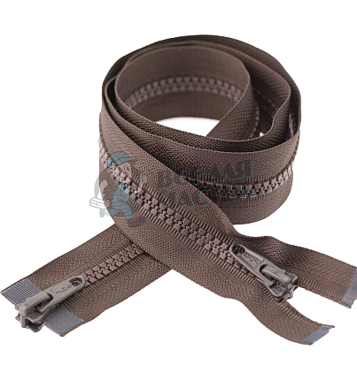 Молния Трактор "JUDSON", 80см, Тип-5, разъёмная двухзамковая, цв.т/коричневый