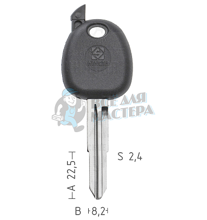 T00HYN12P T00HY-9P2 HYN12T0 а/пласт.с мест.п/чип HYUNDAI - Чертеж