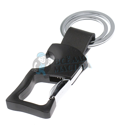 Карабин с двумя кольцами для ключей и открывашкой