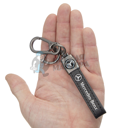 Авто карабин кожаный MERCEDES BENZ