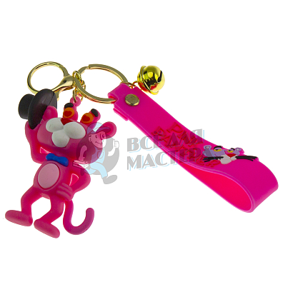 Брелок для ключей "Розовая Пантера Влюбленный" + карабин