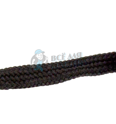 Шнурок черный, плоский стандартный 90 см (Art.405)