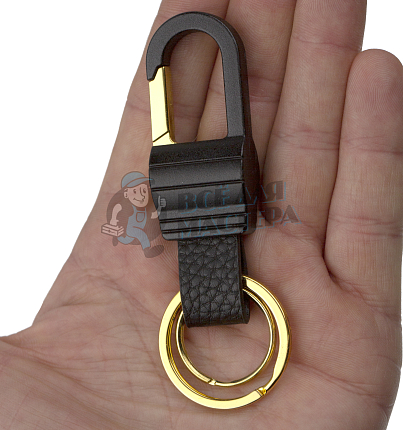 Карабин с двумя кольцами для ключей