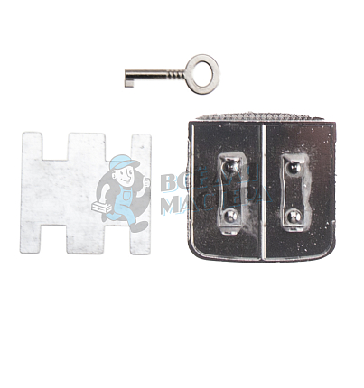 Замок портфельный 12560 цвет никель темный