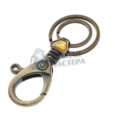 Карабин с двумя кольцами для ключей