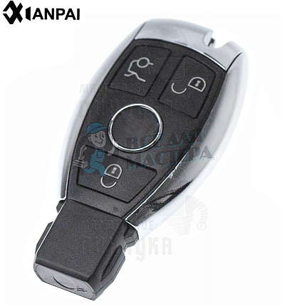 Корпус ключа HU116 3 кнопки MERCEDES КНР
