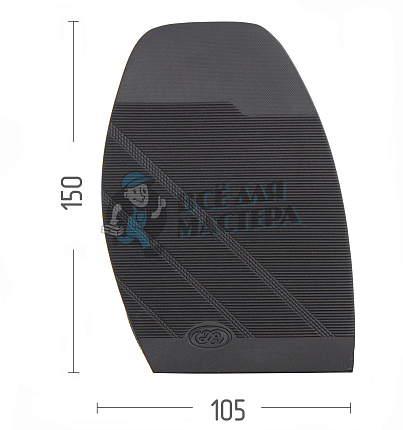 Профилактика формовая "E039" женская черная