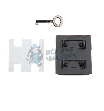 Замок портфельный 08239 цв. никель темный матовый