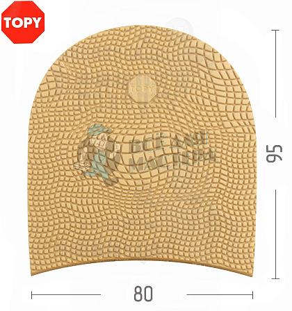 Набойки Topy X-Top №172, цв. бежевый (56) - Чертеж