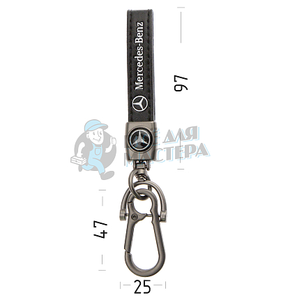 Авто карабин кожаный MERCEDES BENZ