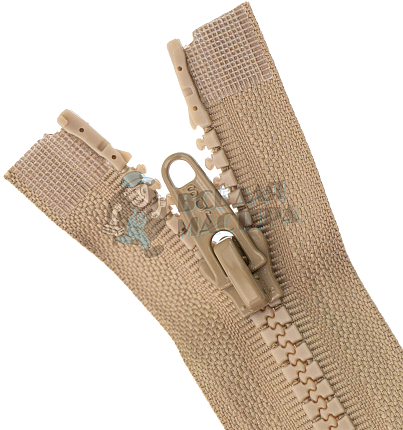 Молния Трактор "JUDSON", 80см, Тип-5, разъёмная двухзамковая, цв.т/бежевый