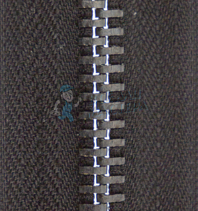 Молния металлическая тип 8 16см, н/р, цв черный 322, зв оксид