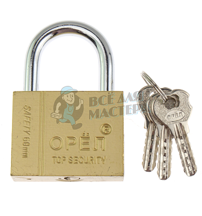 Навесной замок SAFETY "ОРЁЛ" 58мм