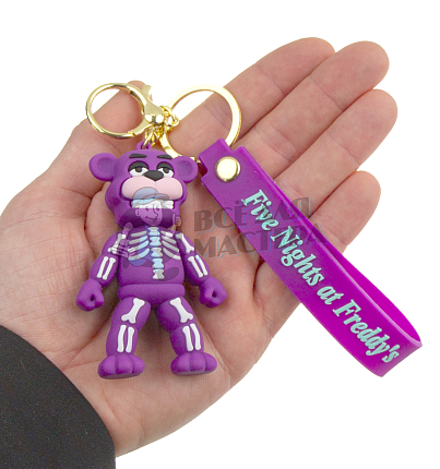 Брелок для ключей "FNAF" цв.фиолетовый + карабин