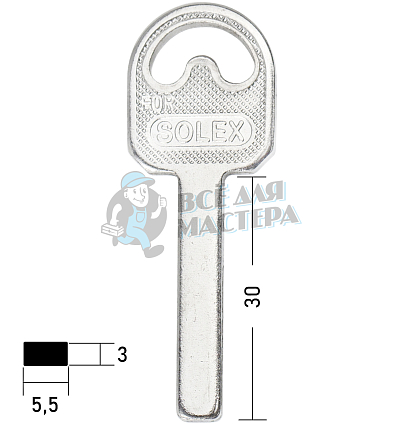 SOLEX квадрат(29×5.5×3) КНР//