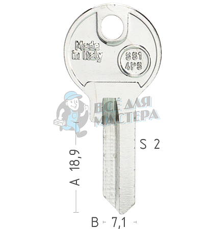 SIS6D SS3R SIS20L SS14PS - Чертеж
