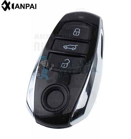 Корпус ключа HU-HAA.P1 HU66 HF55P65 3 кнопки КНР   VOLKSWAGEN - Чертеж