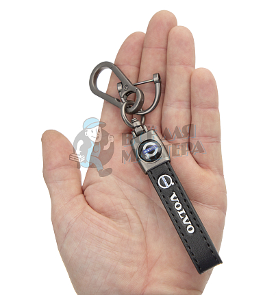 Авто карабин кожаный VOLVO