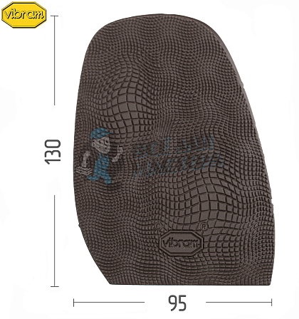 Проф. формованная VIBRAM 2340 (00) Explosion, Коричневый - Чертеж