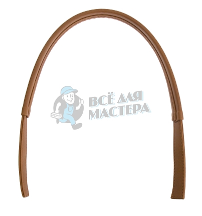 Ручка сумочная плоская с узким креплением 65см Светло-рыжий