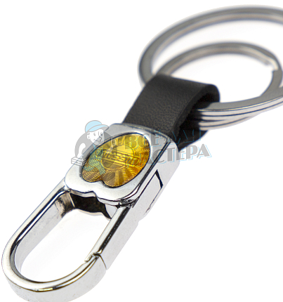 Авто карабин с двумя кольцами для ключей NISSAN