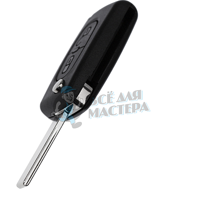 Корпус выкидного ключа HU-HCAP HU83 HF63P 2 кнопки без батареи   КНР   PEUGEOT