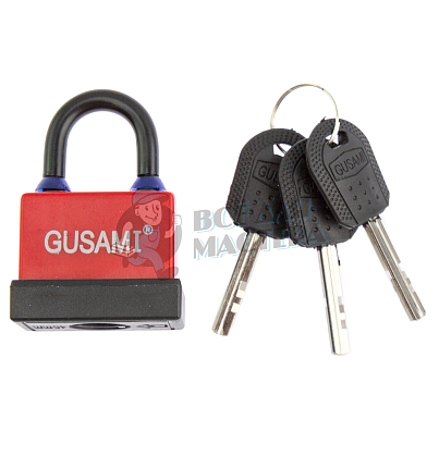 Навесной замок GUSAMI 47мм (красный)