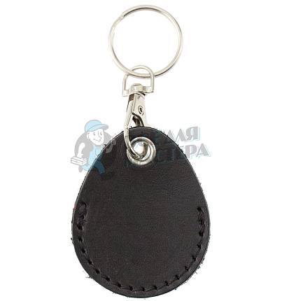 Чехол брелок «Капелька» с карабином, цв.черный 