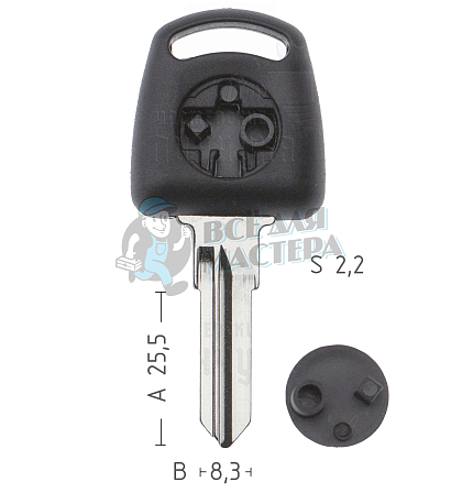 T00NE76PD TP00NE-45.P1 NE74T0 а/пласт.с мест.п/чип PEUGEOT - Чертеж