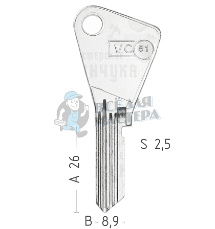 VC51  VAC87  VA132  - Чертеж