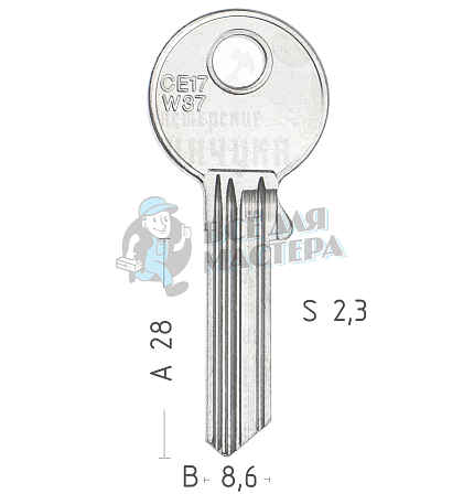 CE43D  CE17W37  CEW37 - Чертеж