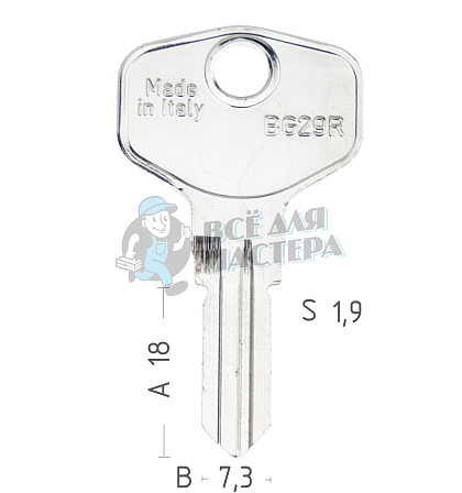 BG29R BUR-31D BRG38L - Чертеж