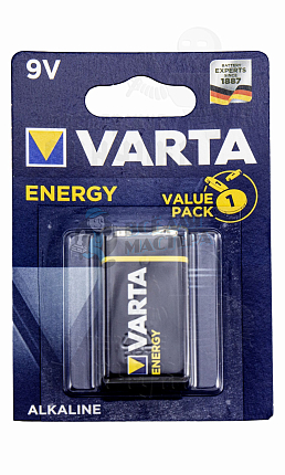 Батарейка VARTA Energy 9V BL1 (4122) (1/10/50)