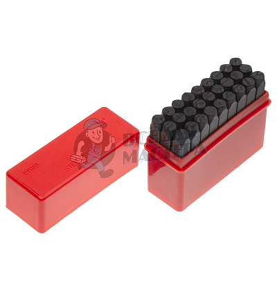 Штампы для тиснения по коже (буквы-27шт, 6мм) латиница