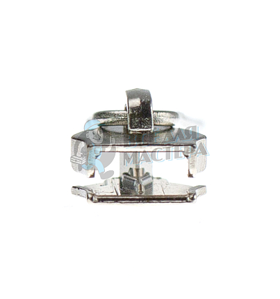 Бегунок для спиральной молнии, тип 7, сумочный, цв. никель