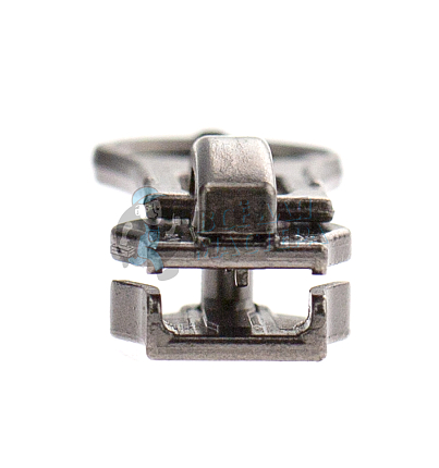 Бегунок для спиральной молнии, тип 7, автомат, "Груша", цв. никель темн.