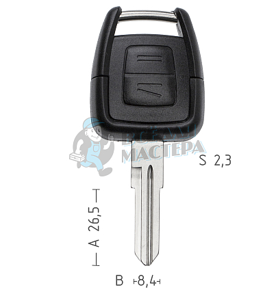 Корпус  OPEL S34 right 2кн   КНР