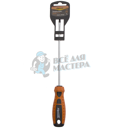 Отвертка "Point", SL4 х 150 мм, CrV, двухкомпонентная рукоятка Sparta