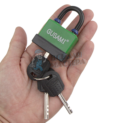 Навесной замок GUSAMI 47мм (зеленый)