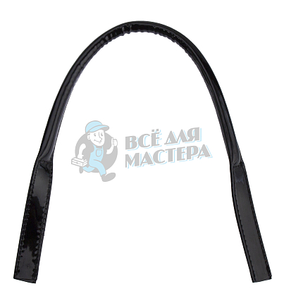 Ручка сумочная круглая с узким креплением 53см (4001-2) Китай Черный лак