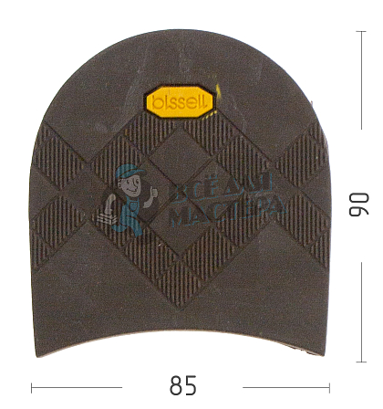 Набойка PILIGRIM RB613, цв. коричневый - Чертеж
